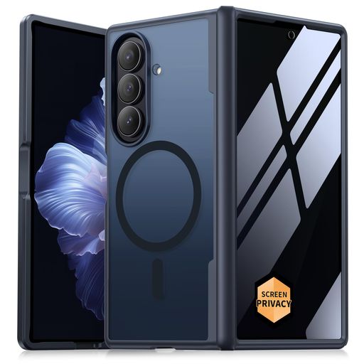 MOBOSI 磁石式 Z Fold 7 入れもの(プライバシースクリーンプロテクター付き添い人)、Magsafe相応う、フルボディカバーヒンジ防御すること、ぼうぜん自失吸いいれる型タフネススリムスマホケース(Samsung Galaxy Z Fold7用)、ブ…