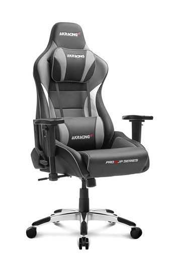 AKRacingゲーミングチェアデスクチェア勉強椅子学習椅子グレー灰Pro-XJP国産高耐久PUレザー180度リクライニング在宅リモート5年保証