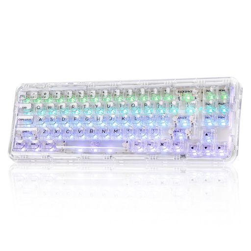 楽天市場】YUNZII X75 ホットスワップメカニカルキーボード 透明なキー