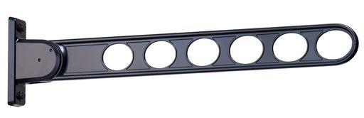 川口技研窓壁用物干しホスクリーンRK-65-BLブラック1本