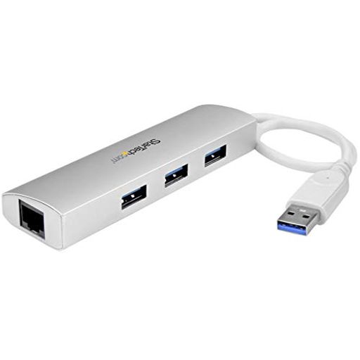 StarTech.com3界面携帯型USB3.0ハブギガビットイーサネット相応うローカルエリアネットワークアダプター内蔵ST3300G3UA