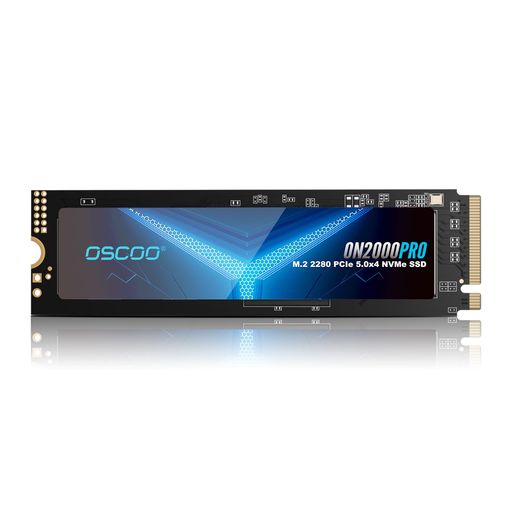 OSCOO 2TB NVMe Gen 5.0 SSD、最大14,000MB/s、3D TLC NAND、DRAMキャッシュ、グラフェンヒートシンク搭載、M.2 NVMe PCIe 2280 Gen5x4|クリエイトラボ