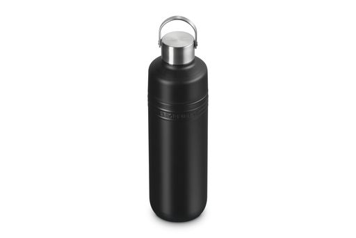 ル・クルーゼ(LeCreuset)ボトル水筒大容量1000mlマットブラックステンレス真空断熱保温保冷広口洗いやすいお手入れ簡単OntheGo持ち運び便利
