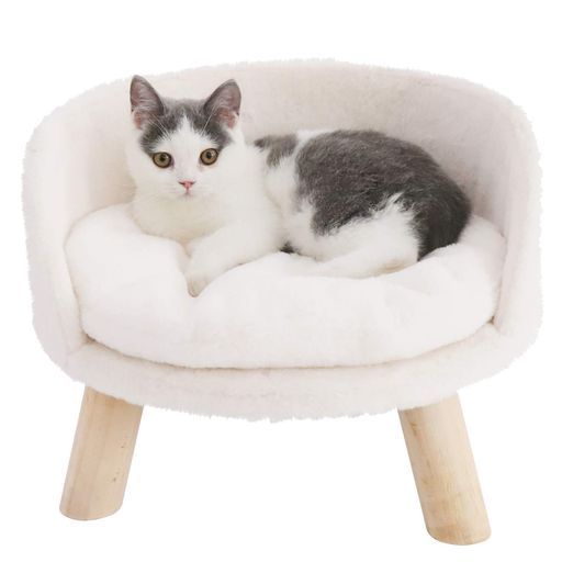 bingopaw猫ソファーベッド洗える4kgかわいいおしゃれ椅子型ペットベッド小型犬耐噛みおもしろペットソファー足付きうさぎふわふわもこもこ冬/夏通年安定性
