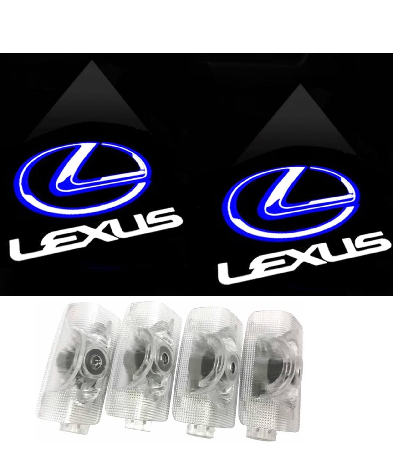 レクサス車用カーテシ LED カーテシランプ ウェルカムライトカーテシライトロゴ投影ゴースト対応 カーテシライト LEDロゴ カーテシランプ 純正交換タイプ 2個／4個セット｜North　Charms店