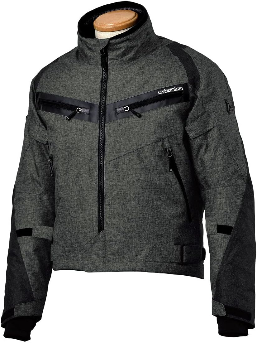 【在庫処分】Urbanism アーバニズム バイク ジャケット アーバンライドウィンタージャケット HEATHER BLACK M UNJ-086 秋冬モデル 黒 Mサイズ｜プロショップ　シーサー