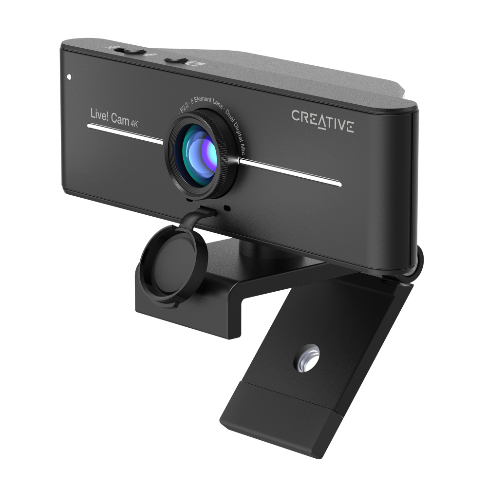 【堅苦しさバス発着場】創造的手段 Creative Live! Cam Sync 4K デュアル マイクロホンとうしろ側ともし火手を加えるを備えた4K UHD webカメラ  LC-SYNC4K