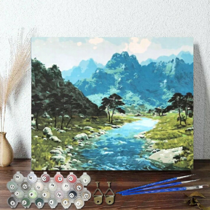 楽天市場】訳あり 数字塗り絵 油絵風 秋の公園 紅葉 大人の塗り絵