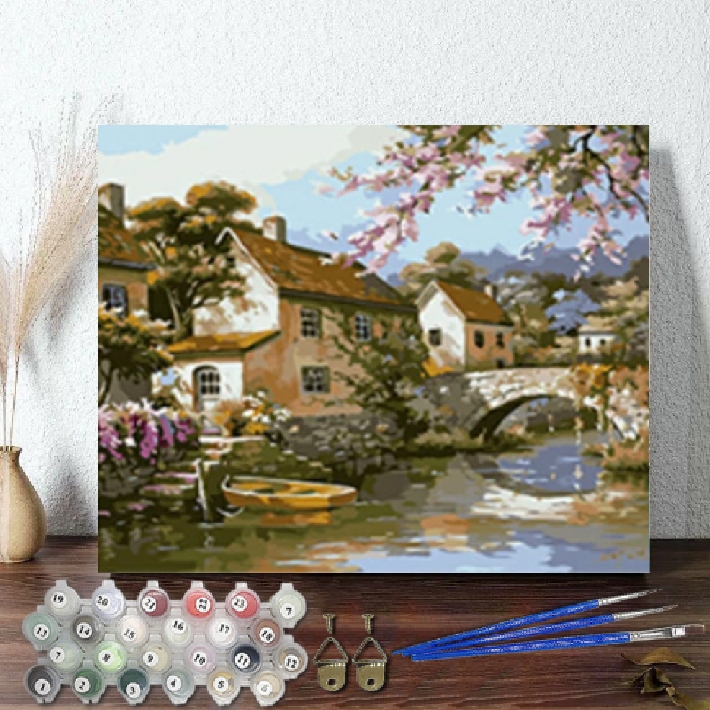楽天市場】母の日 父の日 油絵 絵画 インテリア 油絵 セット