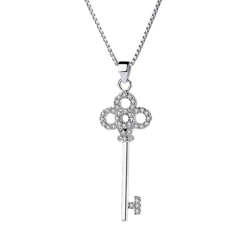 [gulamu jewelry] グラムジュエリー 鍵 キー ネックレス カギ モチーフ レディース シルバー925 プラチナ仕上げ 金属アレルギー対応 プレゼント 女性 人気｜クリエイティブグローバル