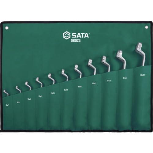 ＳＡＴＡ 両口めがねレンチセット（１１点）７０° 08023 19,697円