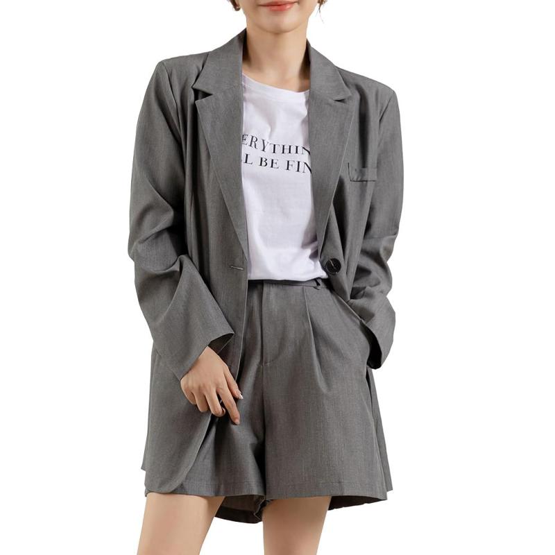 [DAYCLOSET] ジャケット ショートパンツ セットアップ レディース 薄手 春夏秋 tops2042