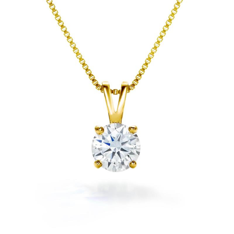 [ギフト フロム ニューヨーク] ネックレス レディース 1.25ct プラチナ K18 ゴールド 加工 一粒ネックレス シルバー925 金属アレルギー対応 誕生日プレゼント 女性