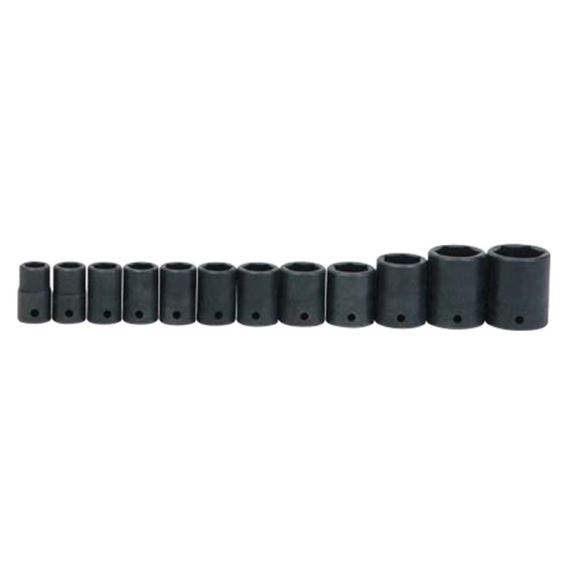 WILLIAMS(ウィリアムズ) インパクト用ショートソケットセット 6角 JHWMS412HRC 差込角:1/2インチ 12個 1セット