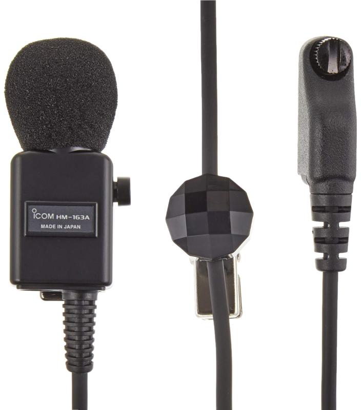 アイコム 防水コネクタ付/PTTスイッチ付タイピン型マイクロホン HM-163A 10,284円