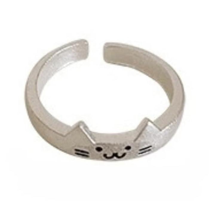 [gulamu jewelry] [グラムジュエリー] 猫 犬 指輪 フリーサイズ レディース 金属アレルギー対応 シルバー925 マット 艶消しプレゼント 女性 人気｜クリエイティブグローバル 11,265円
