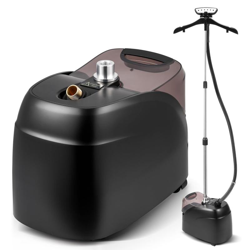 Hapyvergo 御召しものスチーマー ハンガースチーマー 水蒸気鉄 1500W稼動 ハンガーにかけた往々にして 3L大静電容量貯蔵タンク 2座標軸水蒸気 吊りひも付き添い人 置型 腕が楽 省あき場所 労働者階級遣りかた