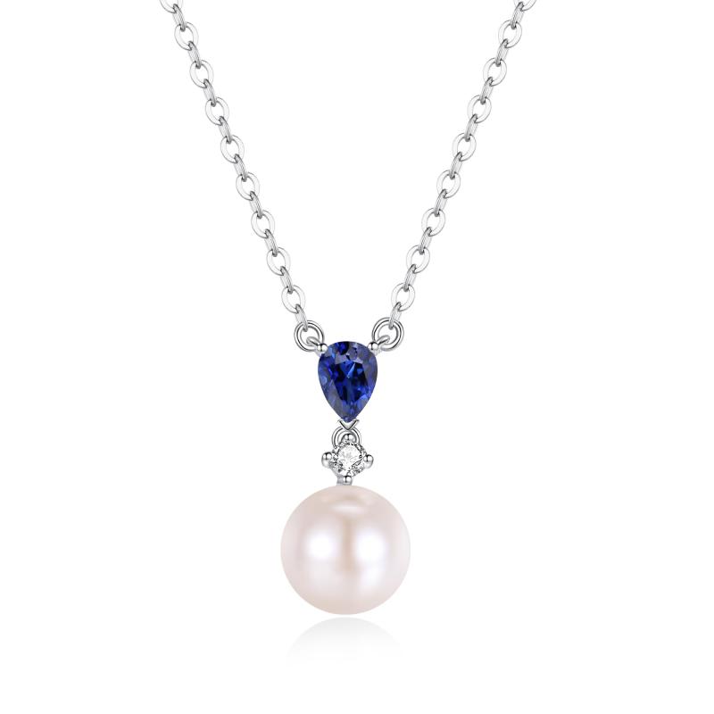 [FANCIME] 本真珠 ネックレス レディース 天然 淡水真珠 1粒 パール 7.5-8mm 花 蝶 とんぼ しずく モチーフ ブランド ご褒美 お守り 冠婚葬祭用 クリスマス 記念日 プレゼント ギフト