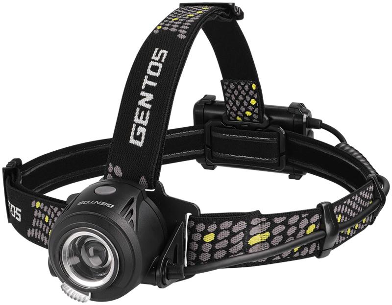 GENTOS(ジェントス) LED ヘッドライト USB充電式/単3電池 【明るさ420~700ルーメン/実用点灯6~10時間/後部認識灯】 専用充電池使用 リバティ LY-033HD/LY-186R/LY-217R