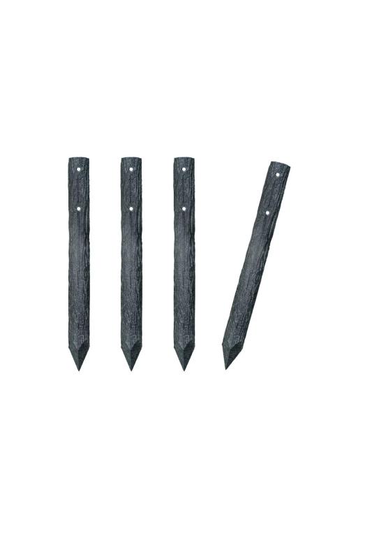 大研化成工業 樹脂製擬木杭 100φ×1000mm・穴あり(G-1010-A)・4本セット