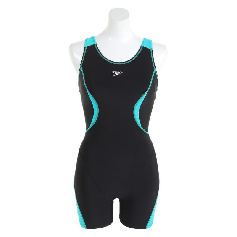 Speedo(す早さ) 【フィジカルフィットネス用】レディース Feel Up Loosen Half Kneeskin フィールアップルースンハーフニースキン ニースキン/オールインワン水泳着 ?SFW12354 2分丈 UVとり捨てる役立つこと 伸ばすこと
