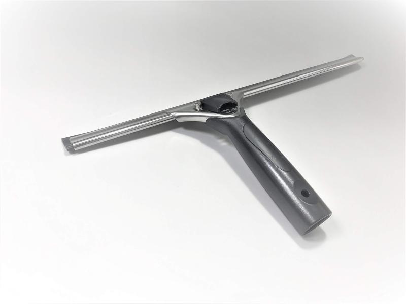 エトレのガラス掃除プロ用ツール　【 プロ+クイックスクイジー（ステンレス） 14"(35cm)セット 】　“プロ用道具は品質が違います”