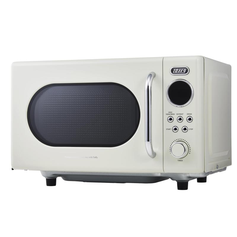 【Toffy/トフィー】 電子レンジ K-DR3 コンパクト 16L フラットテーブル 消音機能 長い電源コード レトロ 新生活 ひとり暮らし ふたり暮らし｜クリエイティブグローバル