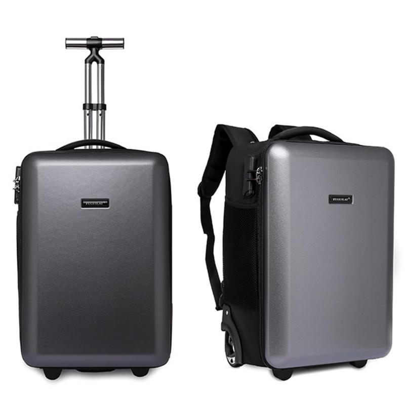 [canittus produced by KEK] 多機能 ハードシェル スーツケース バックパック 容量?35L ビジネス キャリーバッグ 機内持込 ハンドバッグ トロリー付き パスワードロック付き 盗難防止 ソフトキャリ