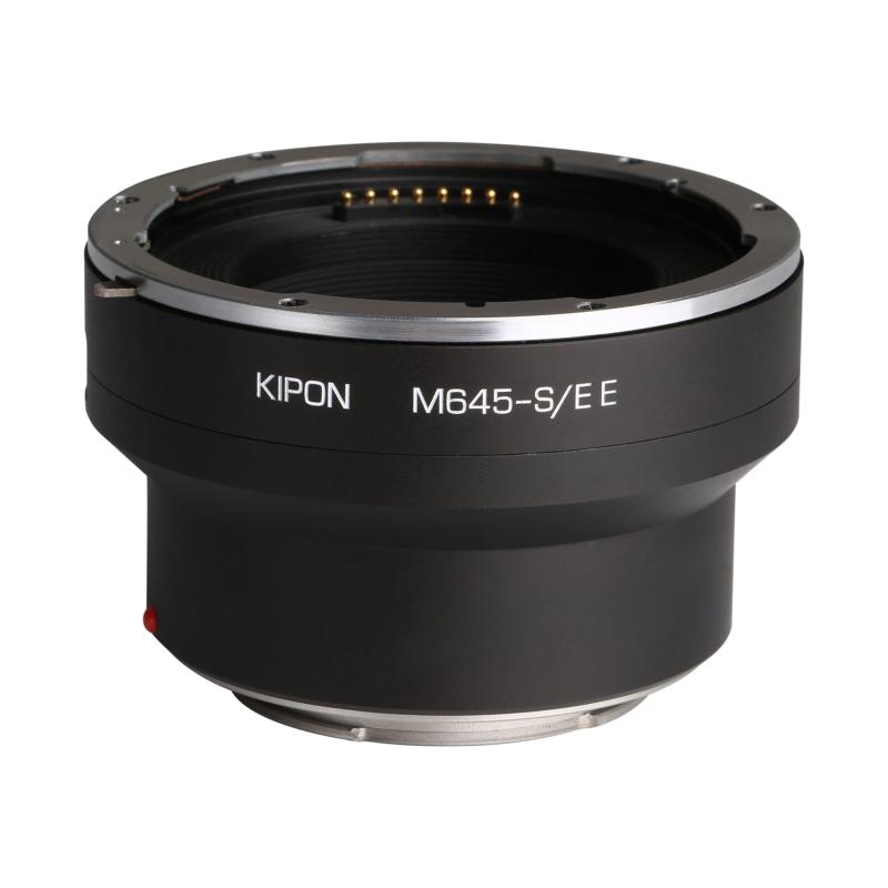 KIPON キポン MAMIYA645-S/E E マウントアダプタ 相応う水晶体： マミヤ645 相応う上半身：SONY用 Eマウント 絞りを写真機本体で抑えつけるできる陰電子アダプタ