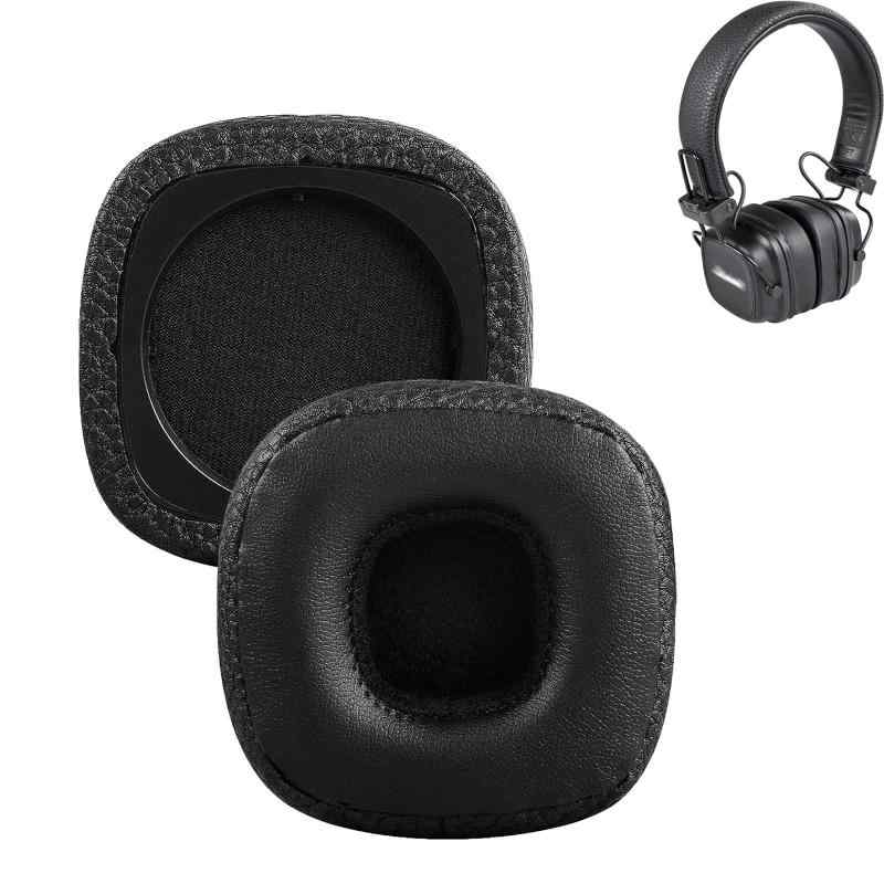 イヤーパッド For Marshal Major III Wired/Major III Bluetooth Wireless/Major IV/MID ANC に対応 交換 用 ヘッドホンパッド 防止音漏れ防止 <1組 > なんしつ 高密度画像