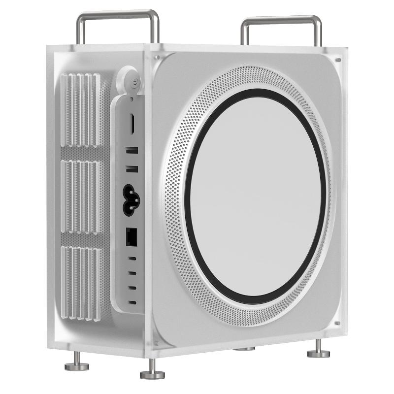 Geekria シャーシ スタンド アップル Apple Mac スタジオ M1/M2/M4 Max, M1/M2/M3 Ultraに対応 アクリル シャーシ ケース デスクトップ アクセサリ 放熱強化 (フロスト)｜クリエイティブグローバル