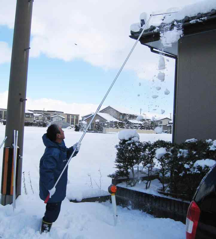 大竹産業 雪落とし 雪庇落とし つらら落とし 日本製 アルミ 軽量 雪おとし 除雪 雪かき 安全 多機能 長さ調整可