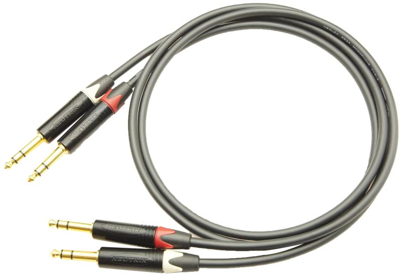 MOGAMI 2534 TRS(ステレオフォン)&rarr;TRS(ステレオフォン) 2本ペアケーブル｜クリエイティブグローバル