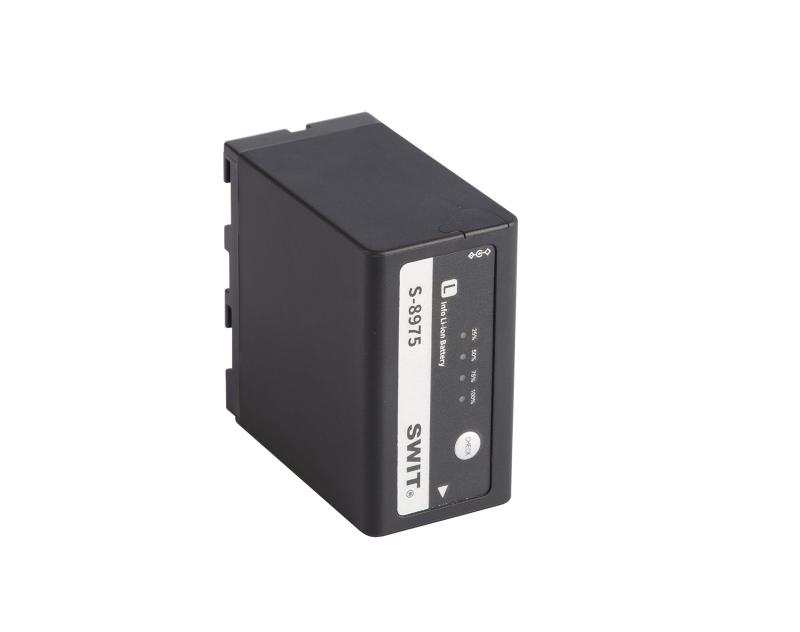 S-8975 SWIT DVバッテリー 10.4Ah SONY NP-F970互換 残量チェッカー/DC出力付き|クリエイティブグローバル