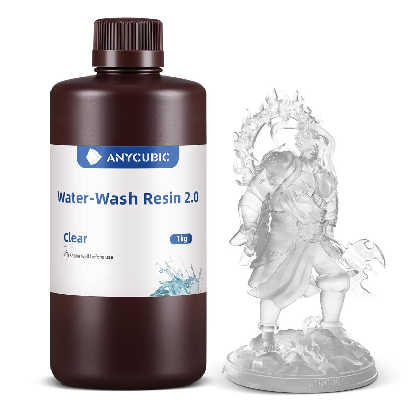 ANYCUBIC 光形成 3D印刷工用 水洗いするレジン 2.0 405航空マイル LCD/DLP/SLA 3D印刷工向け 水洗いする能力のある