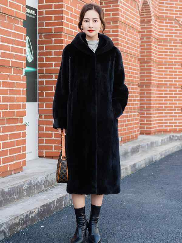 厚地の外套 レディース ロング丈 毛革 毛 獣の皮 アウター 秋冬 飛び切り感 生あたたかい 軽さ