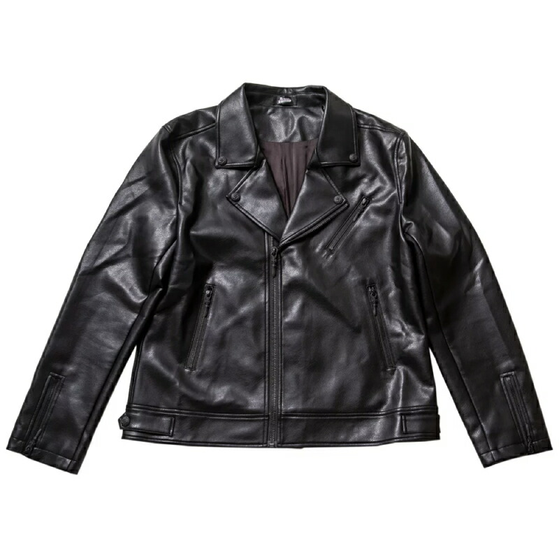 楽天市場】AJMONE（アイモネ）カーフレザースタンドカラーダブルジップ