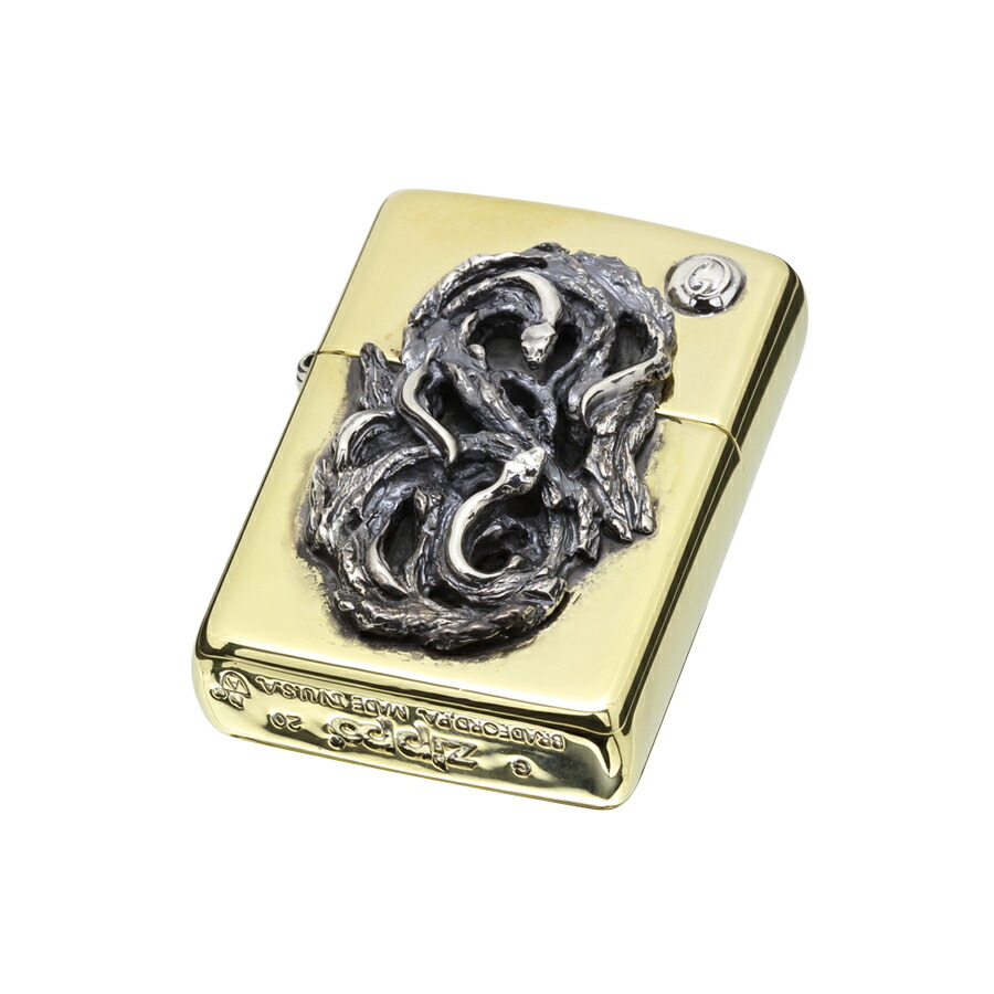 送料無料 GIGOR ジゴロウ ヘイドZippo No425 CRAWLWOOD series クロウウッドシリーズ シルバー925｜CreaTurave