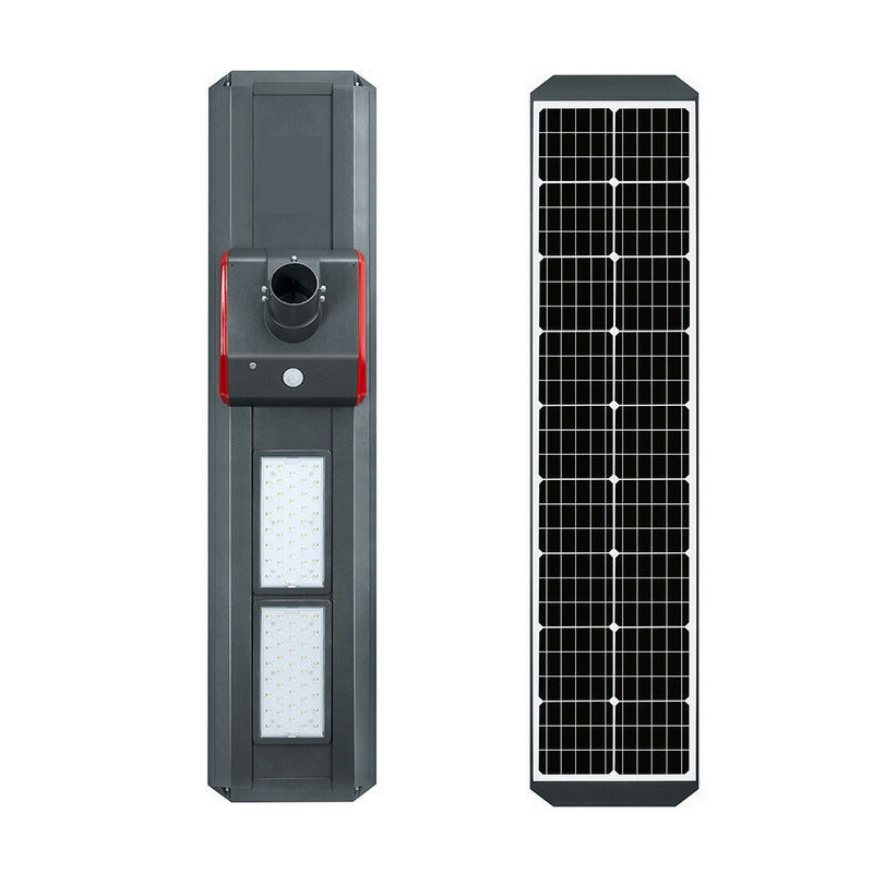 ソーラー街路灯人感センサー付き30w4500lm太陽光LED夜間自動点灯昼光色(ポール別売)