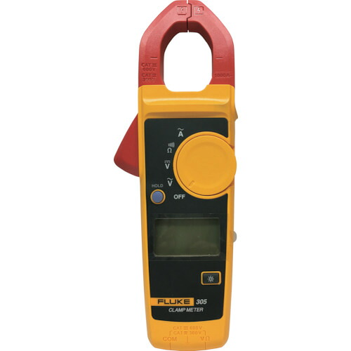 オレンジ色書き付け トラスコ中山 ＦＬＵＫＥ クランプメーター（押しならす値印字機） 305