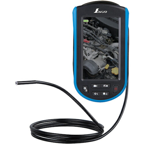 オレンジ色読みもの トラスコ中山 シンワ モニタリング領域 Ｅ ３ｍ φ５．２ 携帯型４．３in液晶 74190