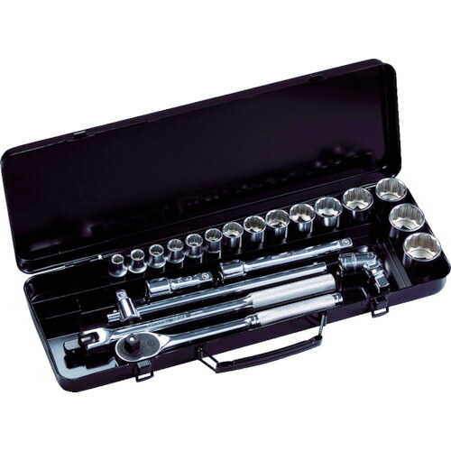 オレンジブック トラスコ中山 スーパー　ソケットレンチセット　差込角１２．７ｍｍ（１／２インチ）入り数：２１ N415S 3063｜CRECOTE　店