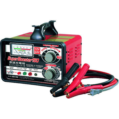オレンジブック トラスコ中山 ＮＩＣＨＩＤＯ　急速充電器　スーパーブースター１５０　１５０Ａ　１２Ｖ／２４Ｖ NB150 5026｜CRECOTE　店