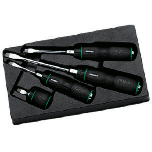 オレンジブック トラスコ中山 ｎｅｐｒｏｓ　樹脂柄マイナスドライバセット［４本組］ NTD1M04 5175｜CRECOTE　店