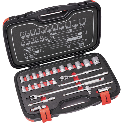 オレンジ色読みもの トラスコ中山 Ｐｒｏ－Ａｕｔｏ １／２ＤＲ．２４ＰＣソケット仕掛ける PA4024                        6323