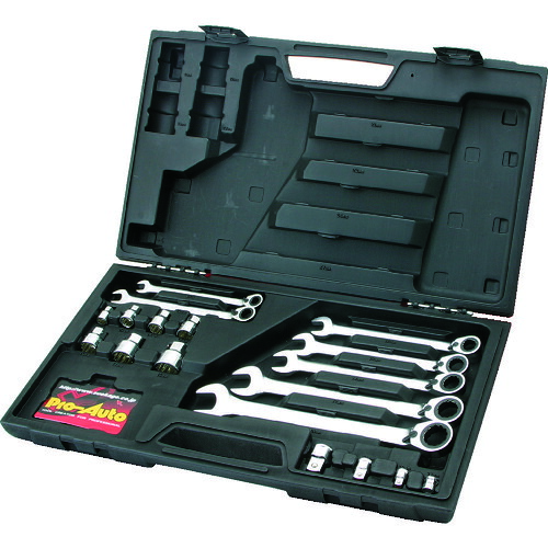 オレンジブック トラスコ中山 Ｐｒｏ&minus;Ａｕｔｏ　１８ＰＣ．リバースギアレンチセット RGW18S 6323｜CRECOTE　店