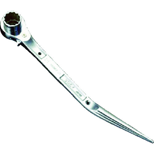 オレンジ色読みもの トラスコ中山 ＴＯＰ 鳶遣りくちステンレスラチェットレンチ（竜也ひな形） SRM17X21BT                    8743