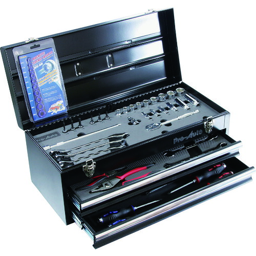 オレンジ色読みもの トラスコ中山 Ｐｒｏ－Ａｕｔｏ ３／８ＤＲ．４８ＰＣ．物の具一揃いの道具 黒いこと TE348B                        6323