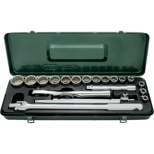 オレンジ色読みもの トラスコ中山 ＡＳＨ レボウェイブソケットレンチセット１２．７□×２１ＰＣＳ VO4251                        8502