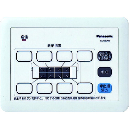 オレンジ色読みもの トラスコ中山 Ｐａｎａｓｏｎｉｃ 小ワット数型お持て成し電話を掛ける注意集中消え失せる器 ECE3206                       5018